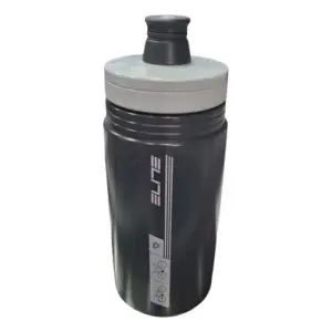 Caramañola Elite Kebea Bidon Bicicleta 550 Ml Botella Ciclis Color Negro/rayas