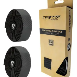 Cinta Manubrio Ruta Gw 3d Tipo Carbono Silicona + Eva Negro Negro Carbono